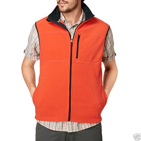Clothe Co Mens Polar Fleece Vest with Pockets